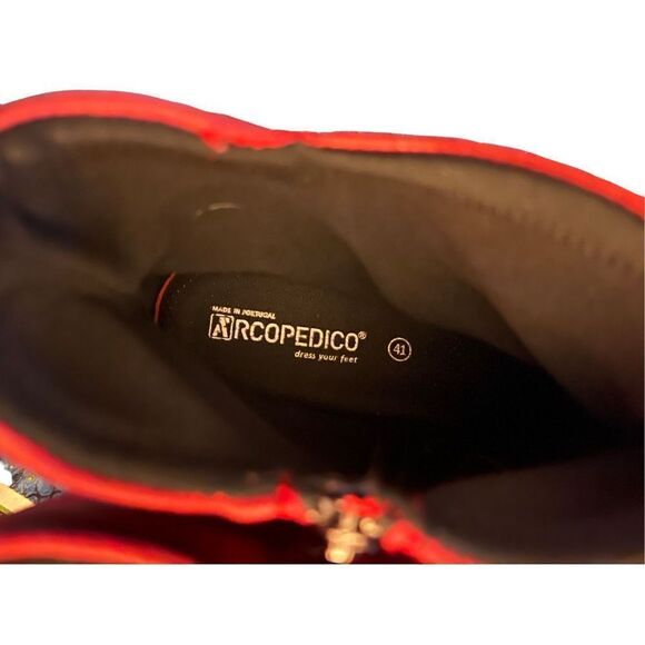 Arcopedico L19 Women's Cherry Red Supporting Ankle Boots 4281 size 41 (10.5) - Picture 11 of 11